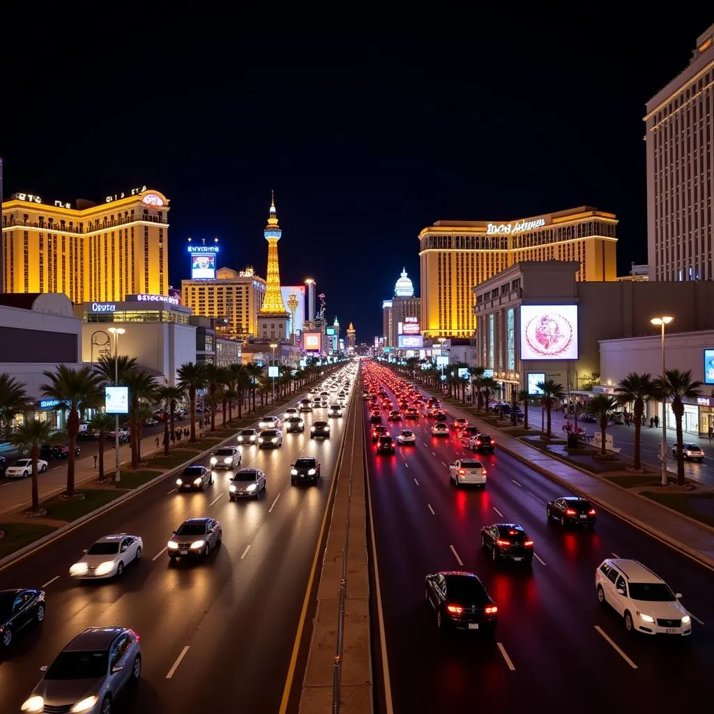 Las Vegas Nightlife Traffic