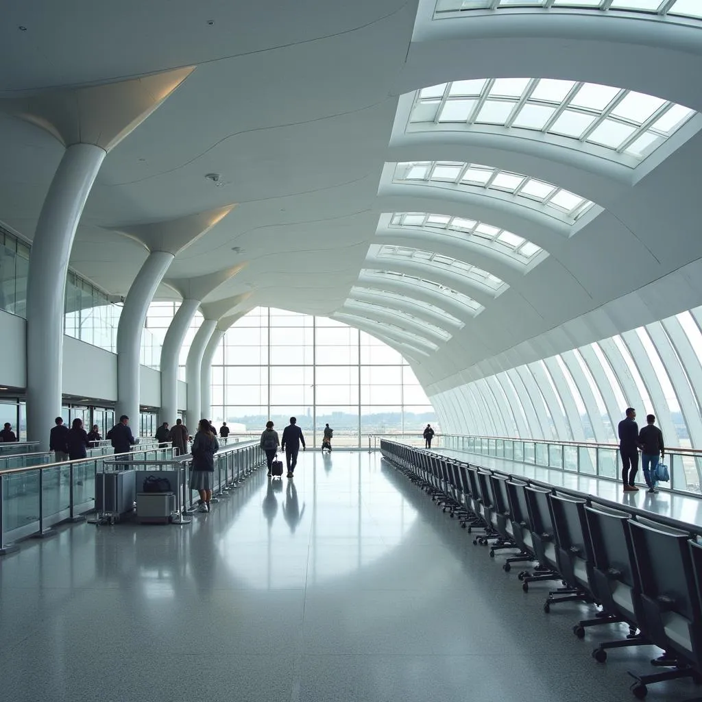 The Modern Facade of Gatwick Airport's North Terminal