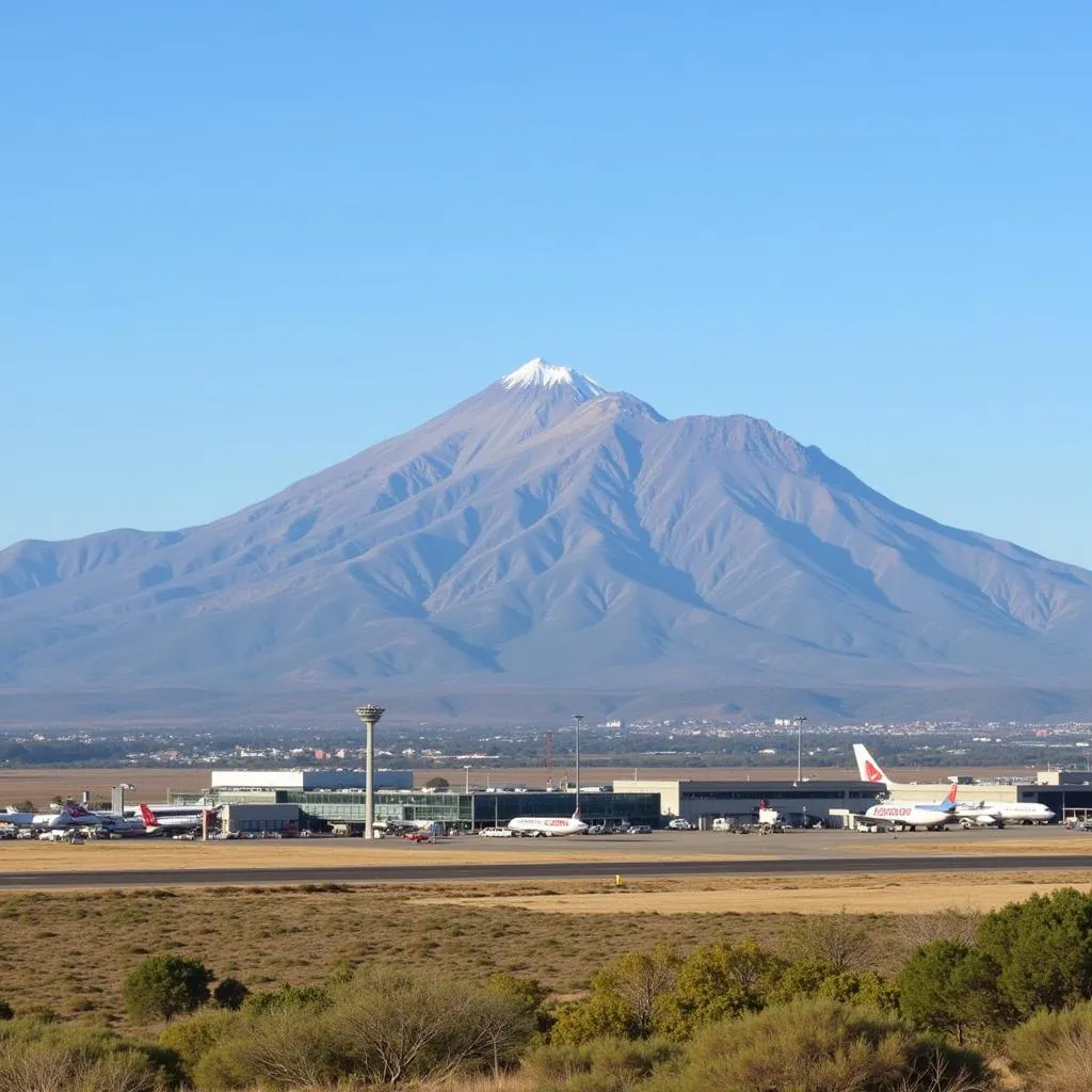 Lubango Airport Nestled Amidst Mountains