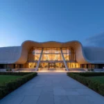 Modern Exterior of Lucknow Airport Terminal