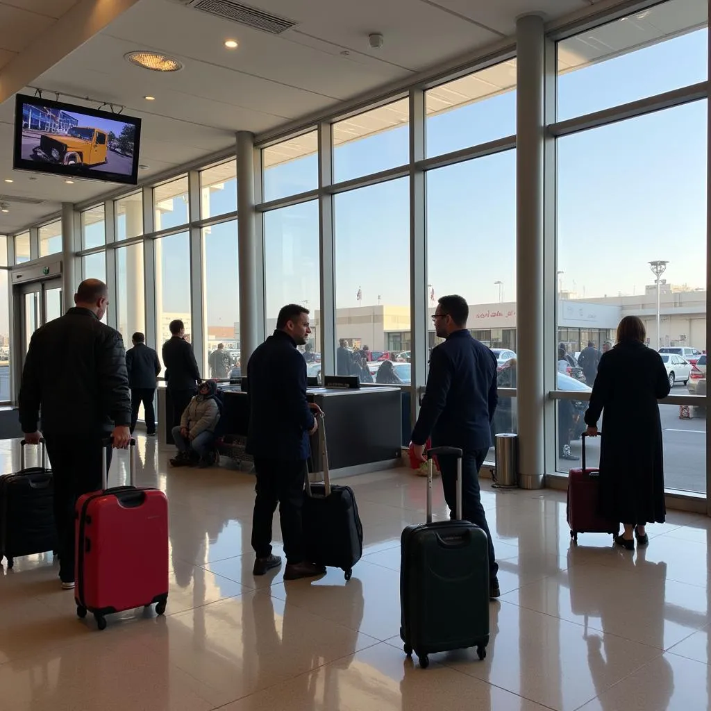 Luggage Claim Area at NJF Airport