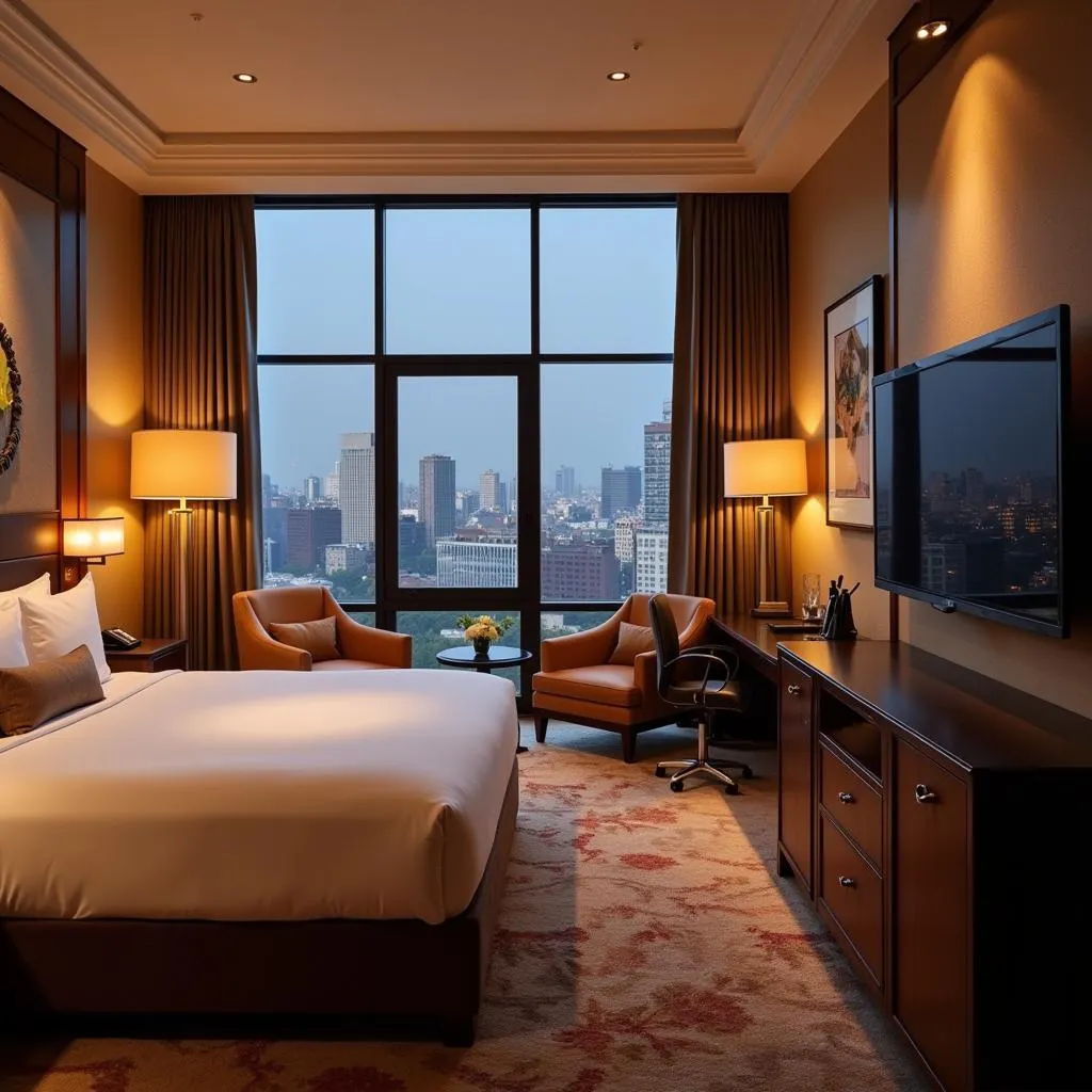 Luxury Hotel Room with City View