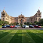 Delhi Airport luxury hotel exterior view