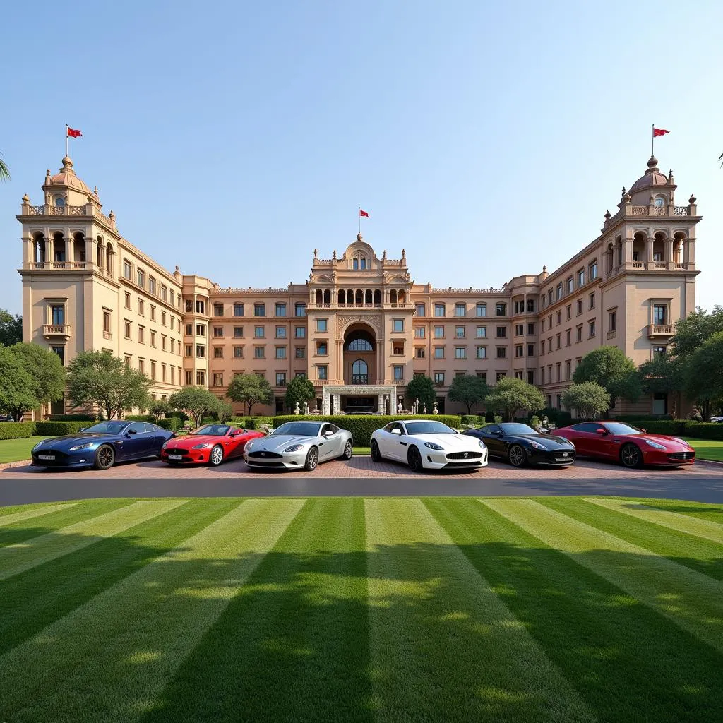 Delhi Airport luxury hotel exterior view