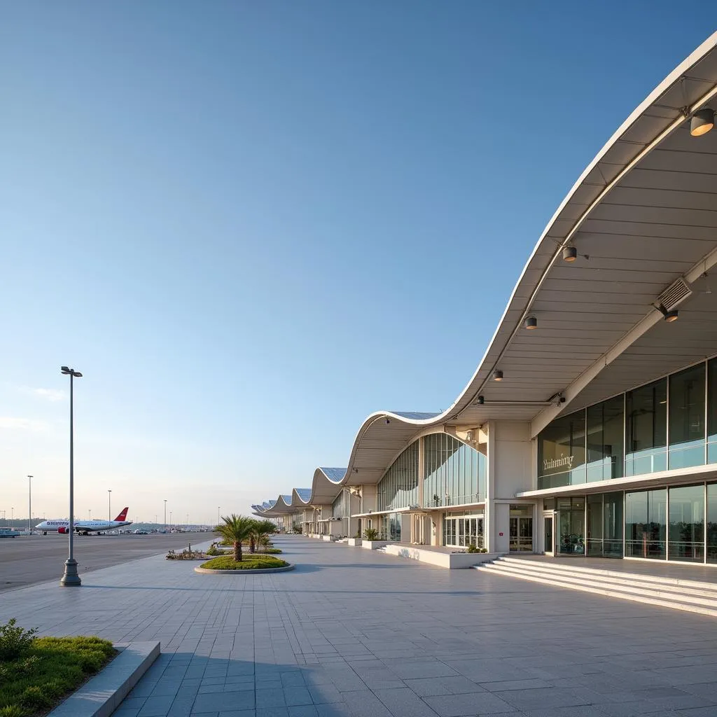 Modern terminal building at Maharaja Jam Saheb Airport