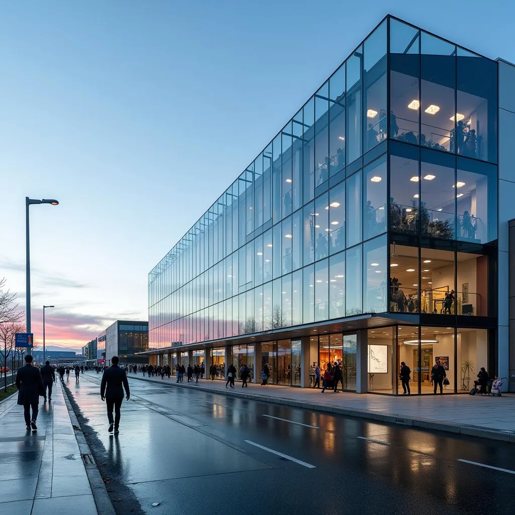 Manchester Airport Terminal Exterior: A Modern Architectural Landmark