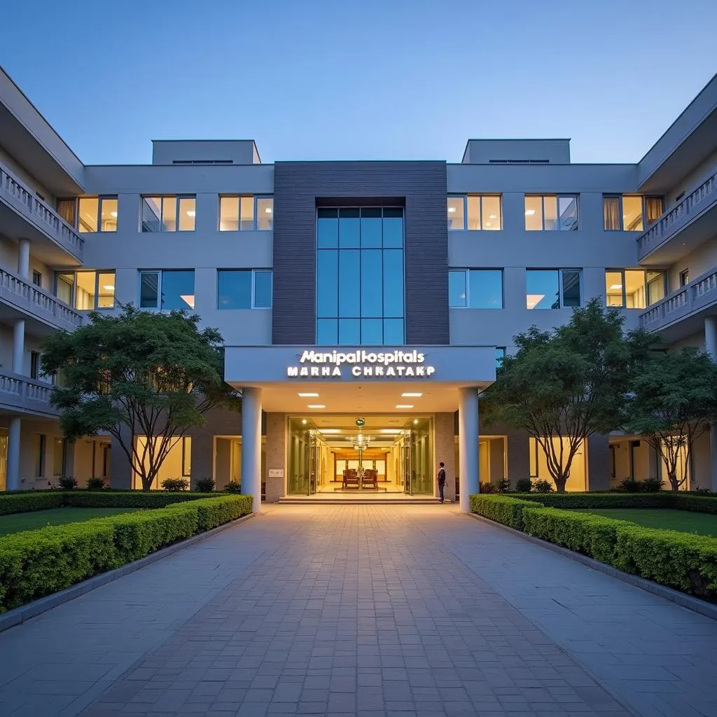 Manipal Hospitals HAL Old Airport Road Kodihalli Bengaluru entrance