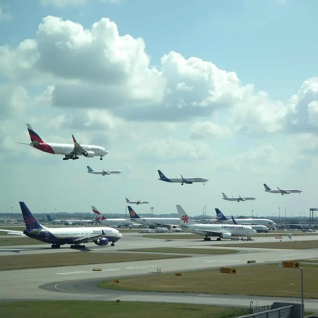 Melbourne Airport Runway Activity