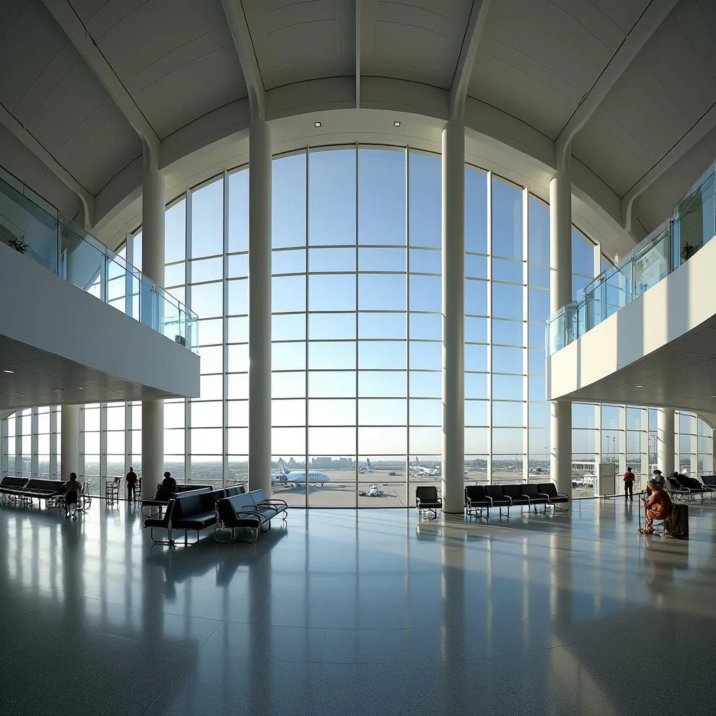 Modern Airport Terminal at LGRP