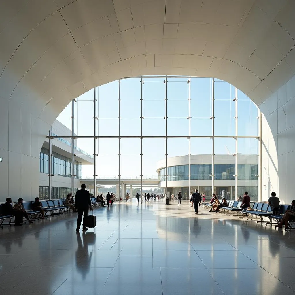 Modern terminal building at Mogadishu Airport