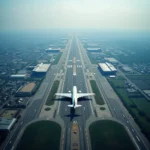 Mumbai Airport Aerial View