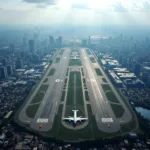 Mumbai Airport Aerial View