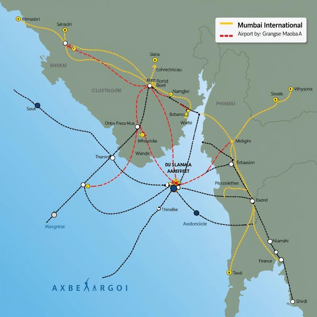 Mumbai Airport Connectivity Map