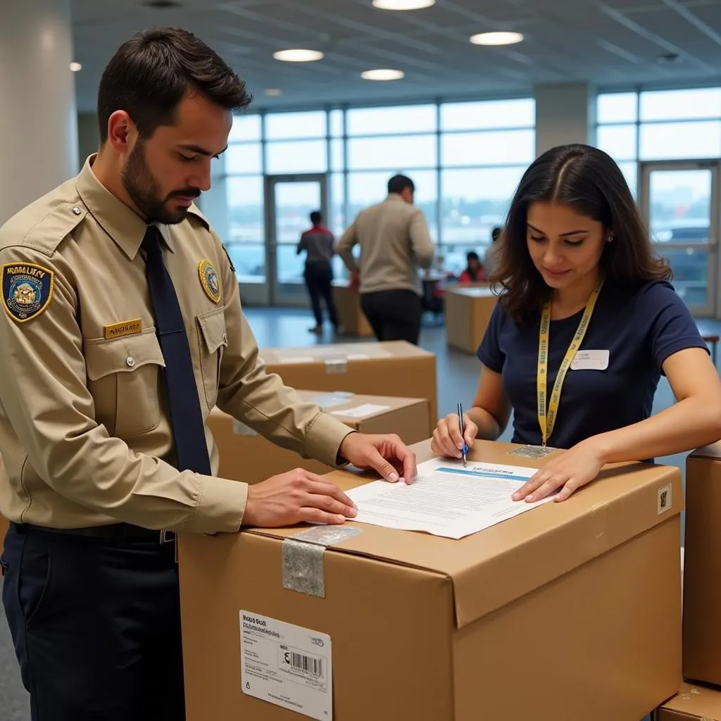 Customs Inspection at Mumbai International Airport