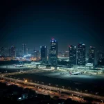 Mumbai Airport at night