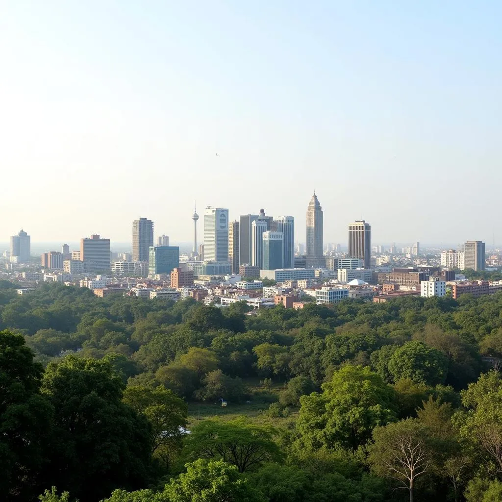 Scenic View of Nagpur City Skyline