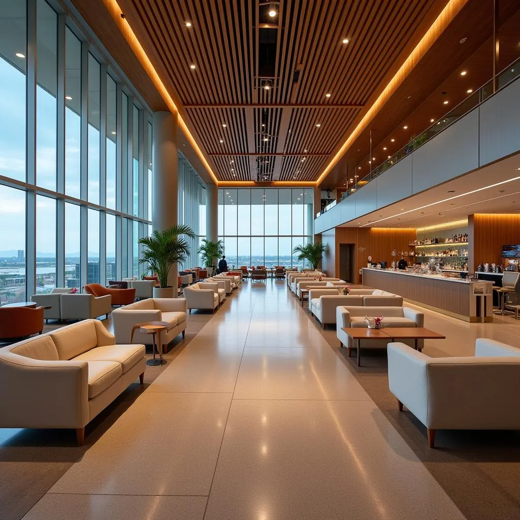 Spacious and Luxurious Lounge at Noi Bai Airport