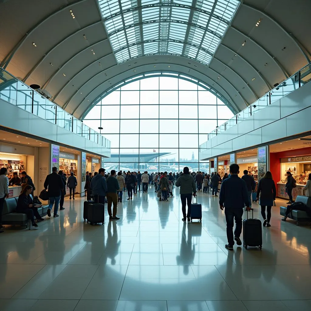 Modern Airport Terminal Interior