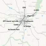 Map of Paris Airports