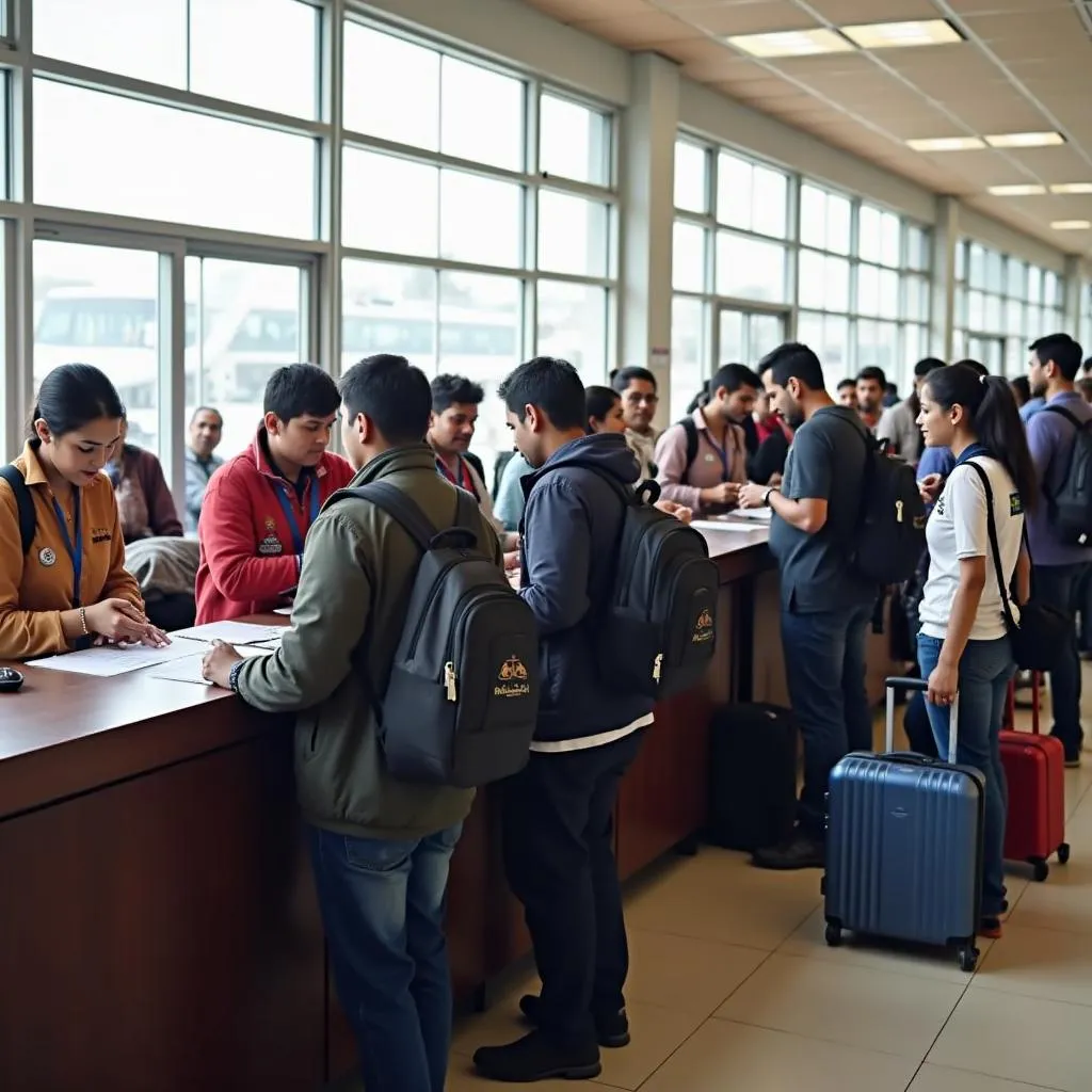 Pathankot Airport Check-In Counter