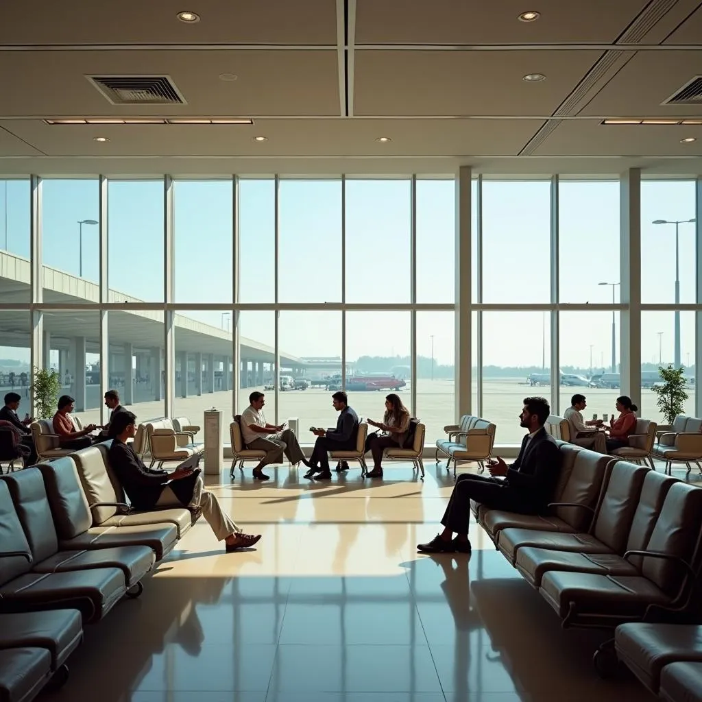 Patna Airport Interior with Seating Area