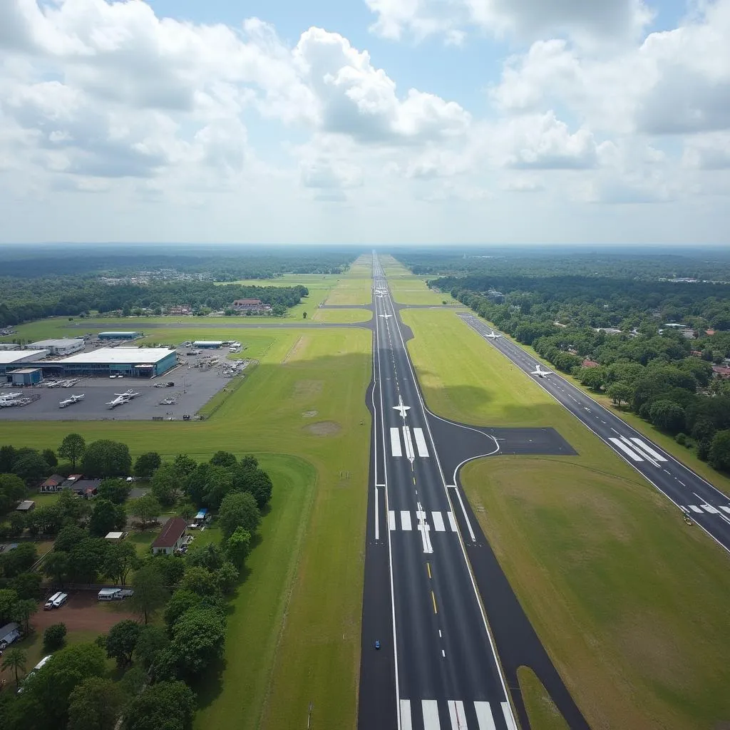 Poona Airport Runway