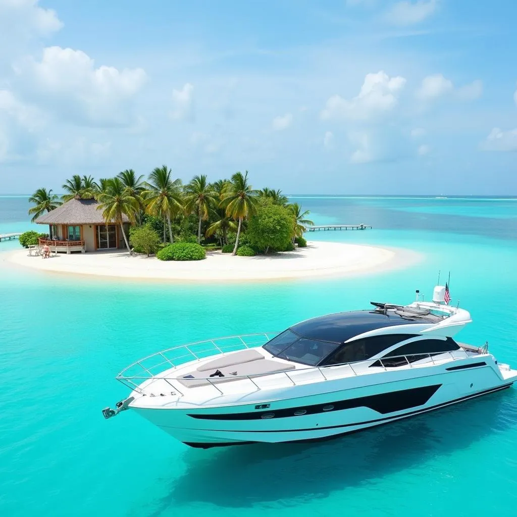 Private Speedboat in the Maldives