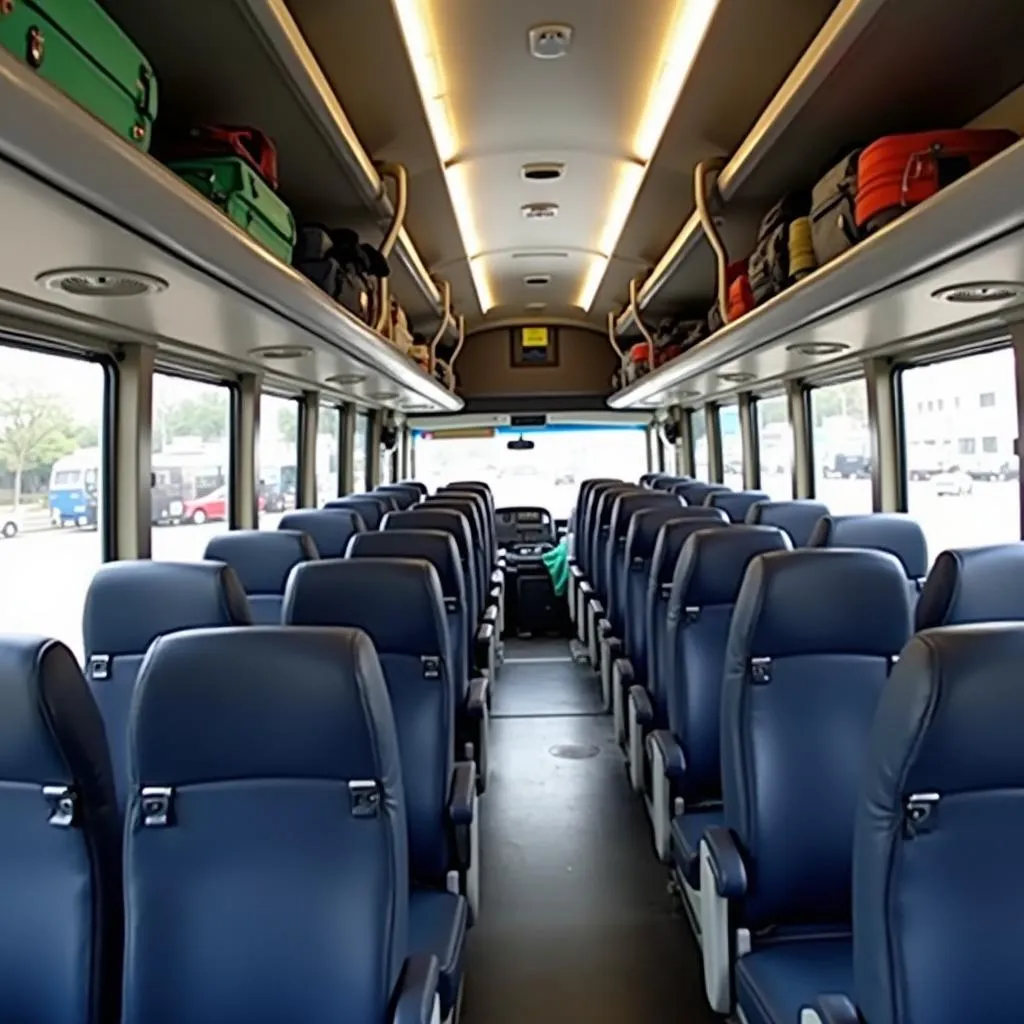 Pune Airport Bus Interior