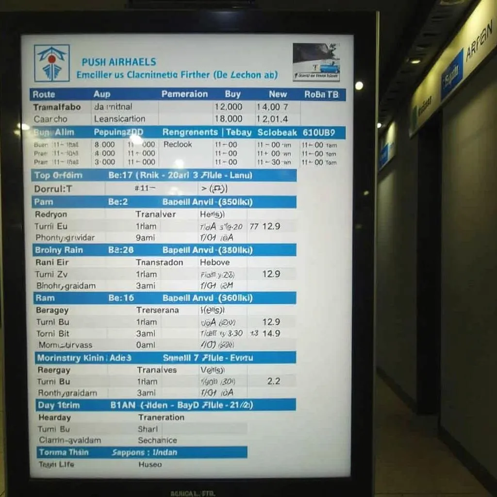 Pune Airport Bus Schedule