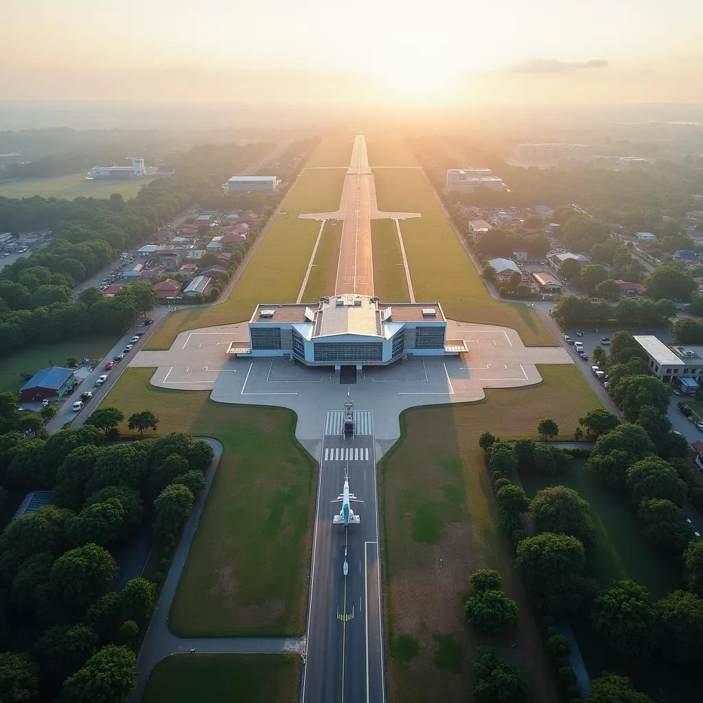 Rajamahendravaram Airport Aerial View