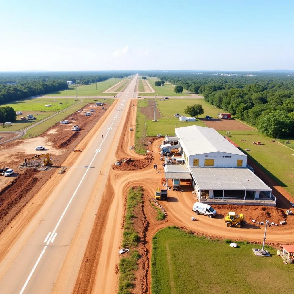 Rayagada Airport under construction