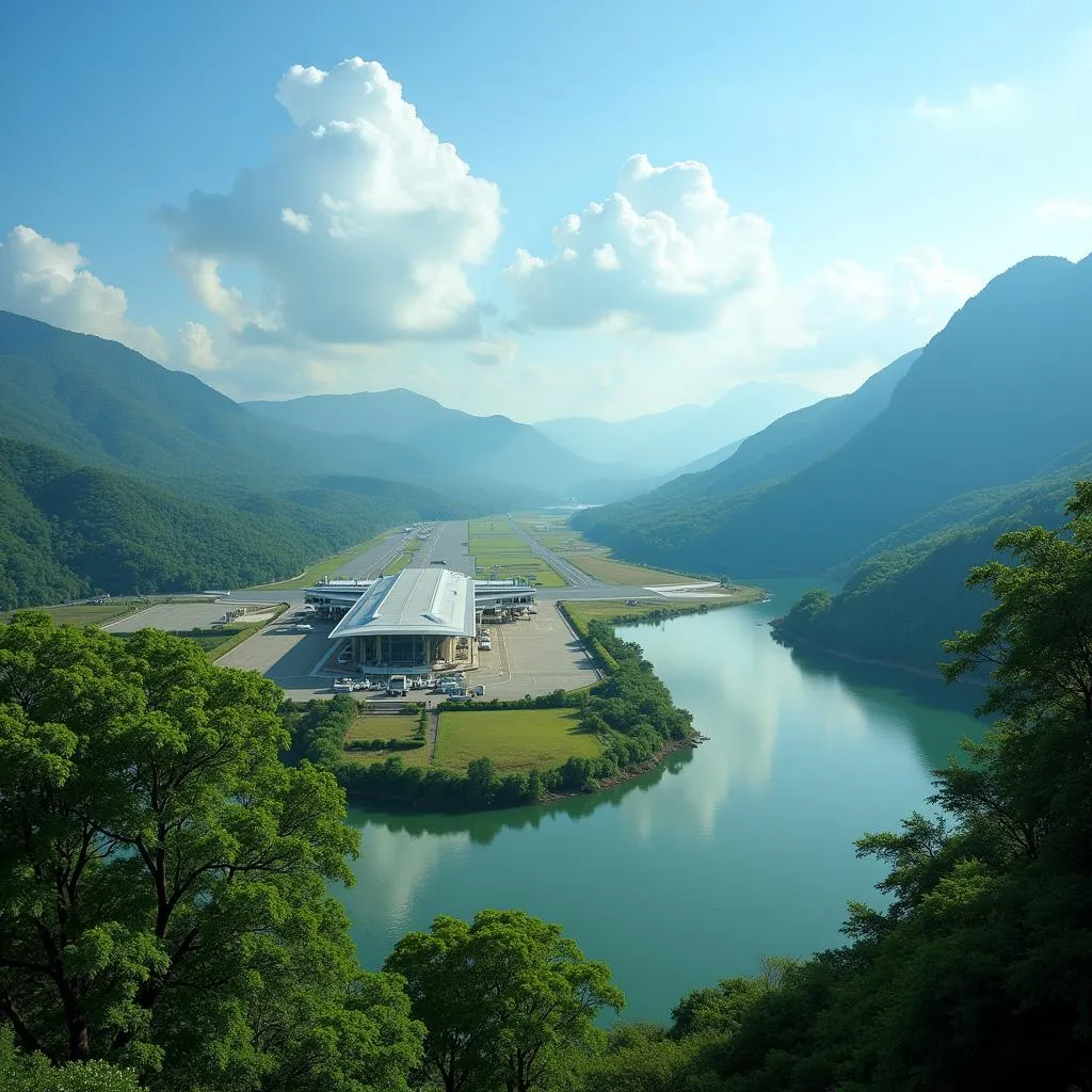 Scenic View of a Regional Airport in India