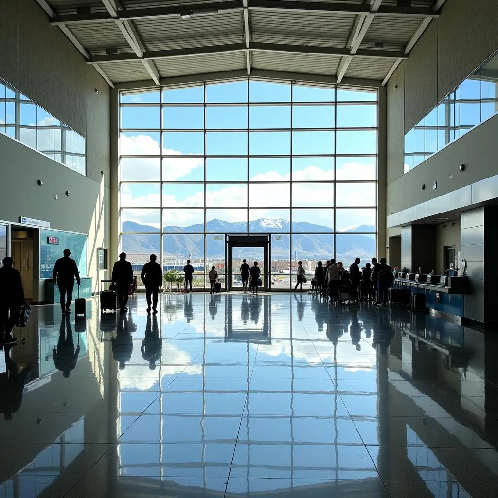 Modern and spacious Reno-Tahoe International Airport terminal