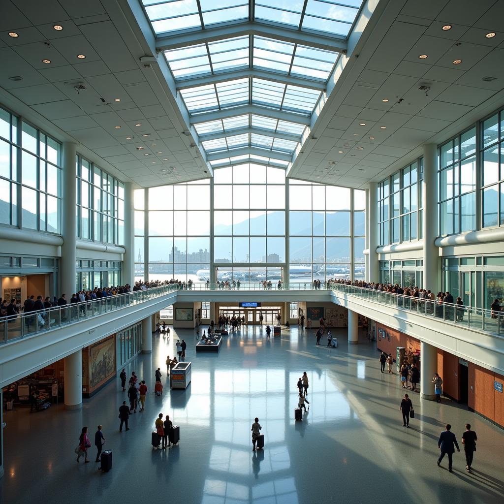 Modern and Spacious Salt Lake City Airport Terminal