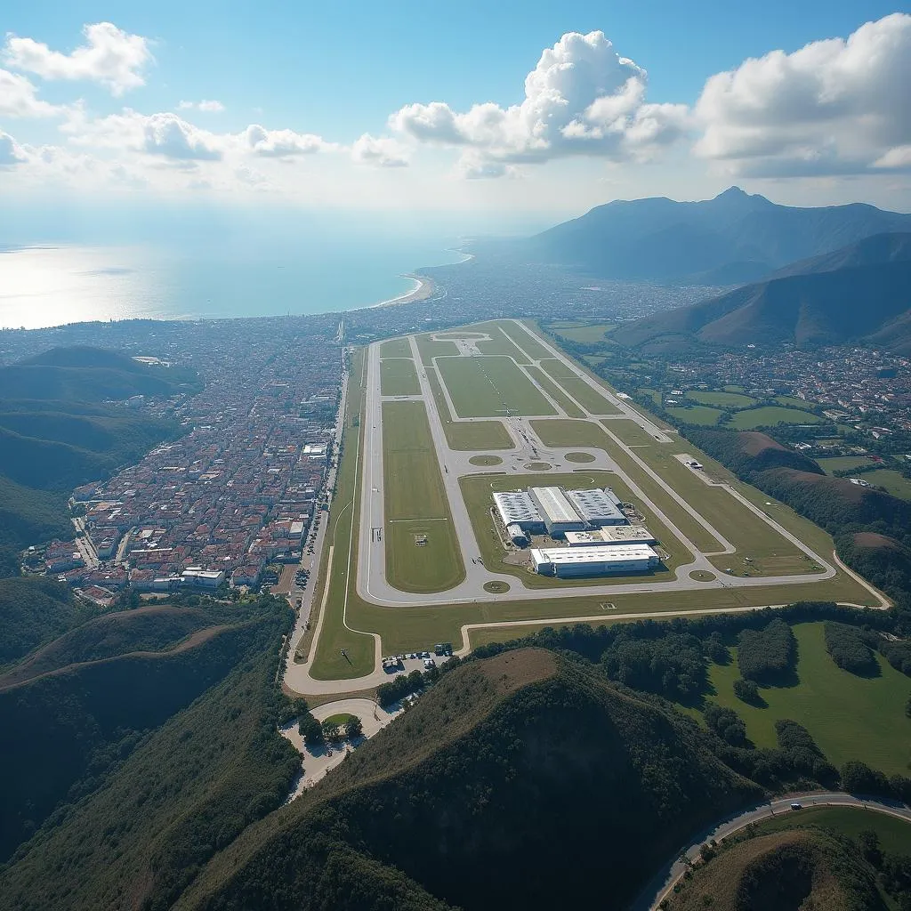 San Marino Airport Aerial View