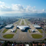 San Salvador Airport Aerial View