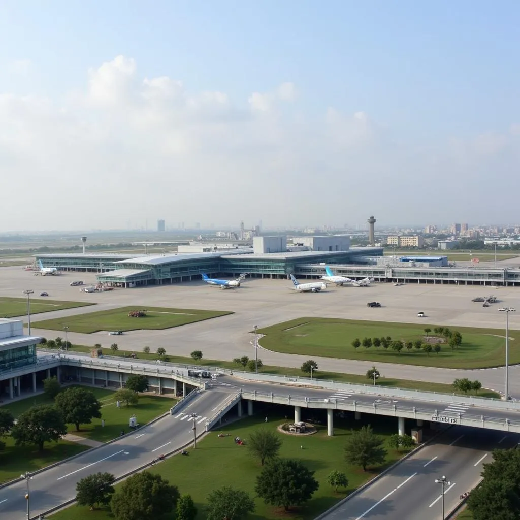 Sardar Vallabhbhai Patel International Airport in Ahmedabad - Exterior view