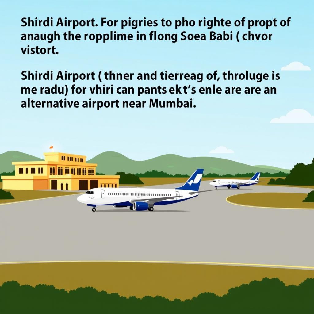 Shirdi Airport near Mumbai