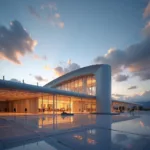 Modern terminal building at Shirdi Airport