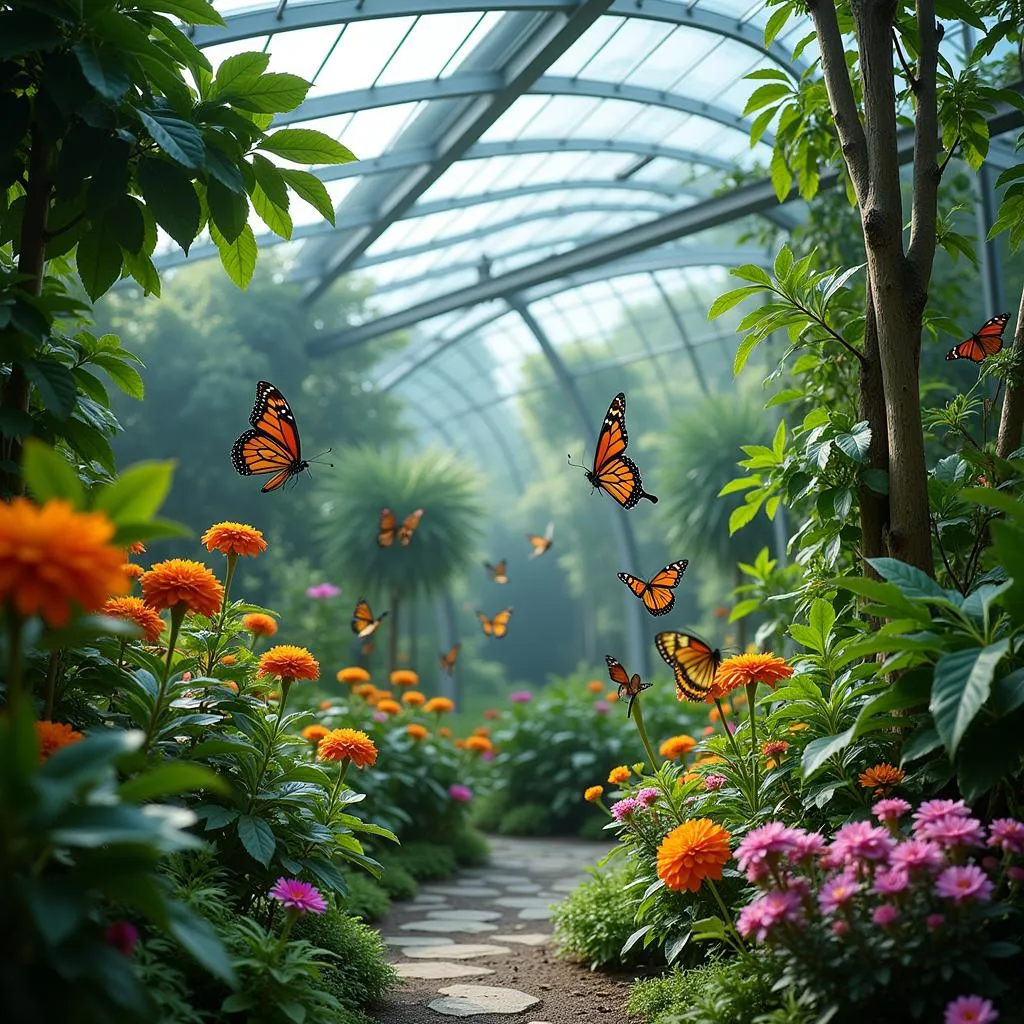 Butterfly Garden at Singapore Airport