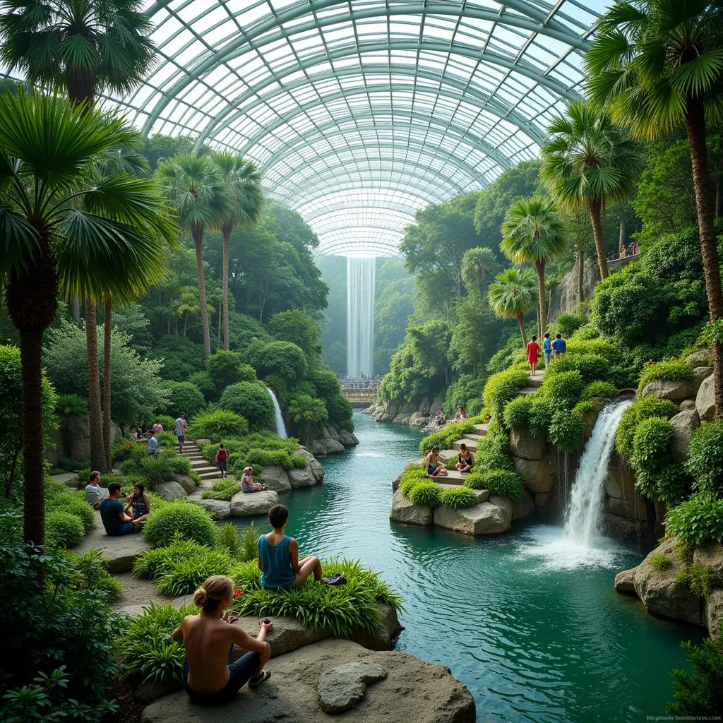 Singapore Changi Airport Interior Garden