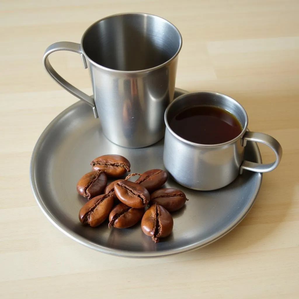 Traditional South Indian filter coffee served at Bangalore Airport