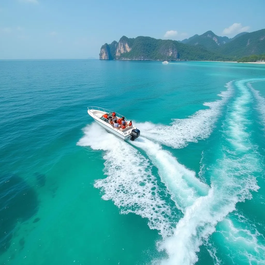 Speedboat to Phi Phi Island