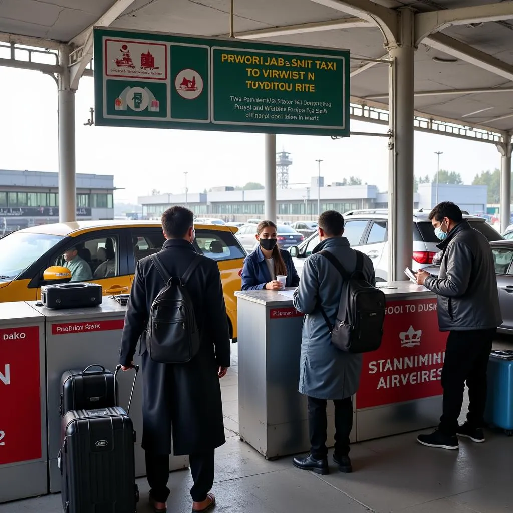 Srinagar Airport Prepaid Taxi Booth