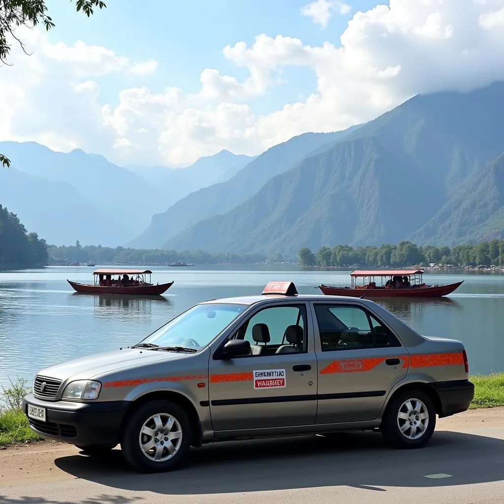 Srinagar Airport Taxi at Dal Lake