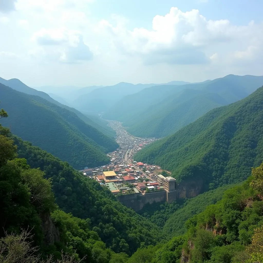 Scenic View of Srisailam Temple