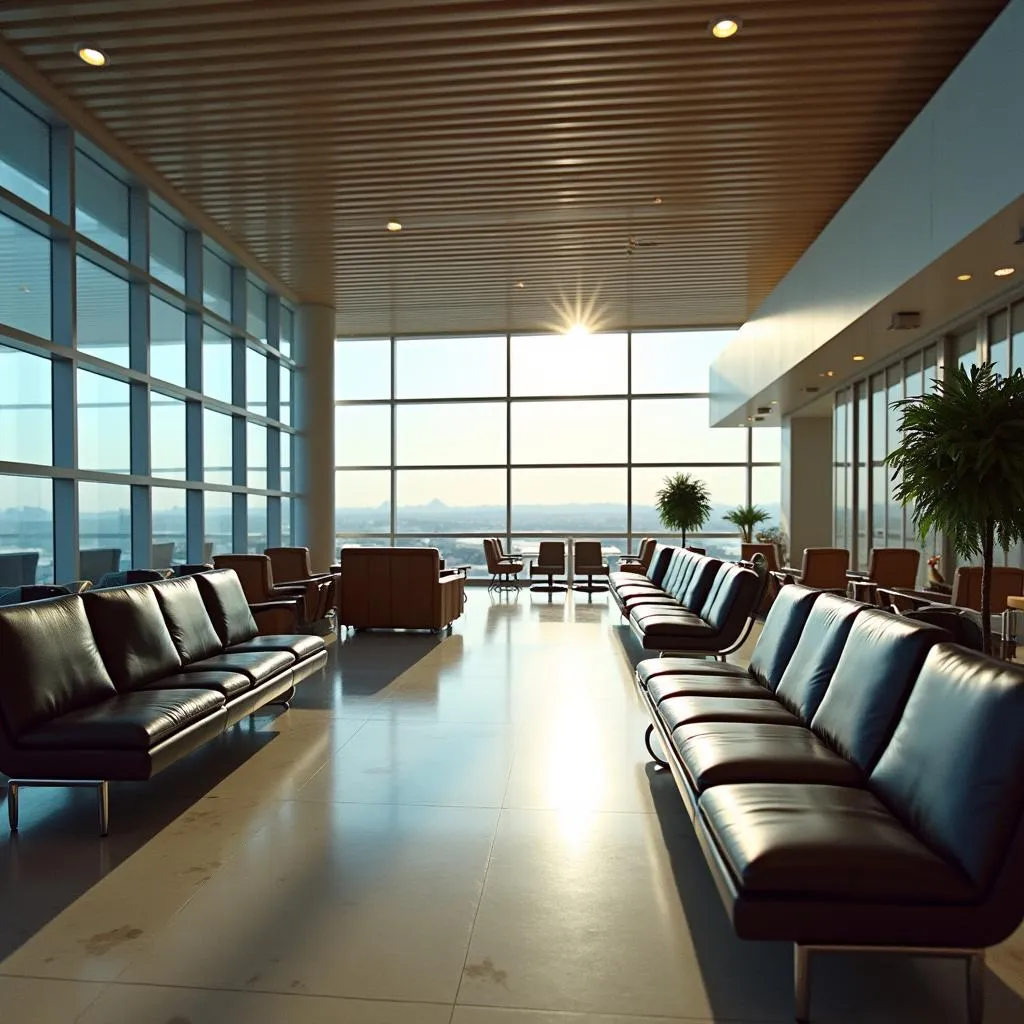 Spacious Departure Lounge at Surat Airport