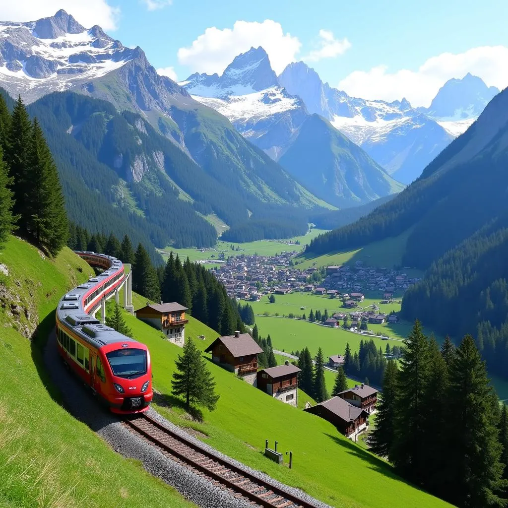 Scenic Swiss Train Journey