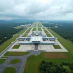 Tadepalligudem Airport from above