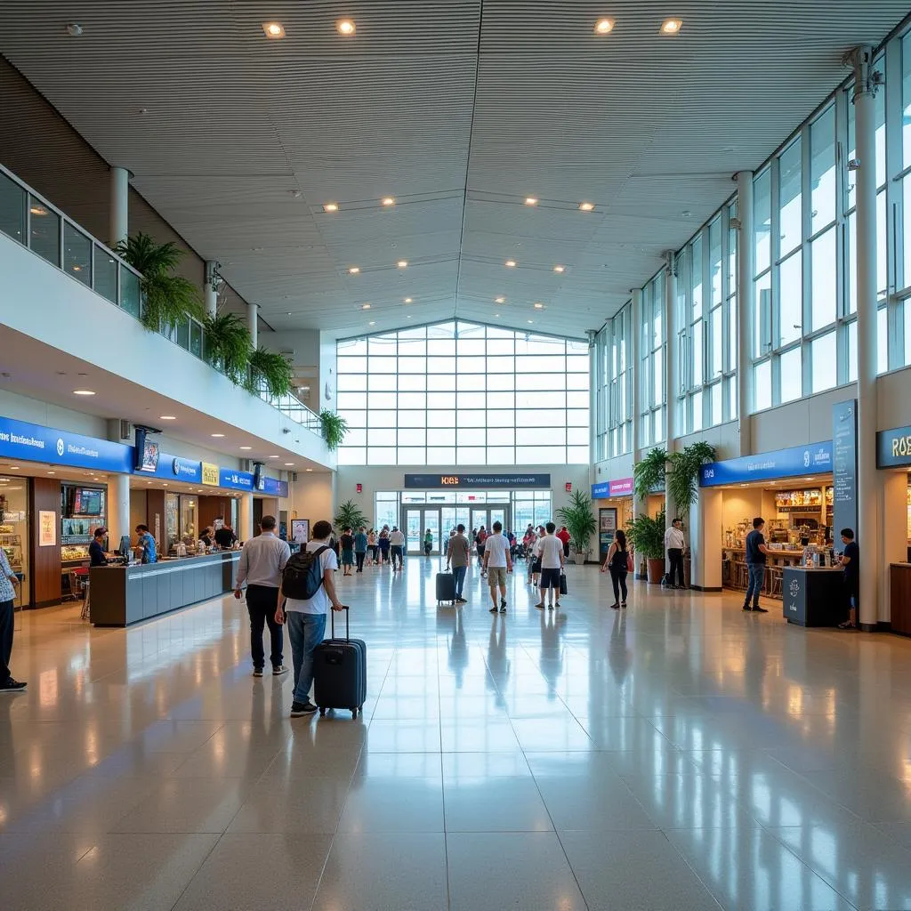 Inside Tadepalligudem Airport Terminal